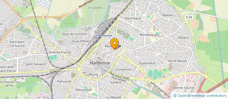 localisation de l'entreprise HILAIRE GREGORY SLALICI MICHEL ANGE  NARBONNE