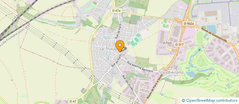 localisation de l'entreprise HILAL  LE THILLAY