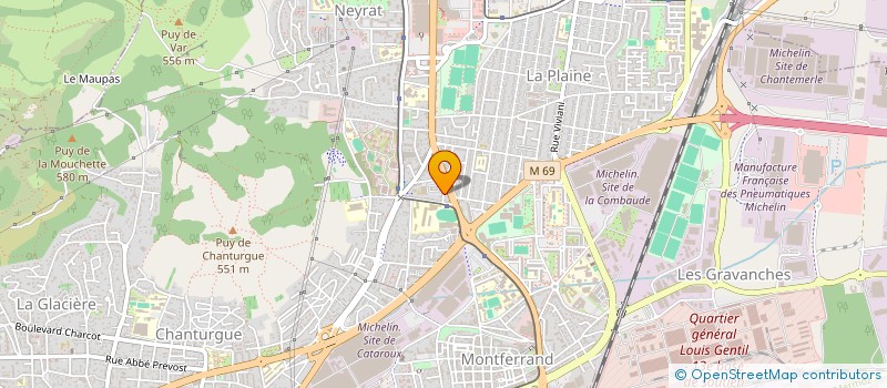 localisation de l'entreprise HILAL-LAMBERT  CLERMONT-FERRAND