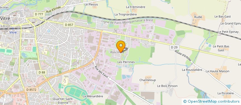 localisation de l'entreprise HILAL TRANS  VITRE