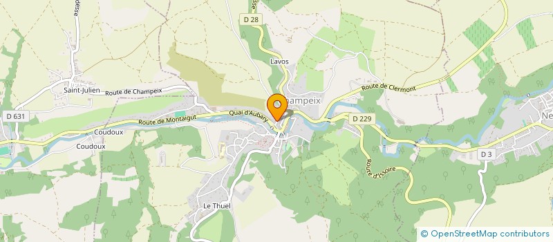 localisation de l'entreprise HILDE BEER AND CO  CHAMPEIX