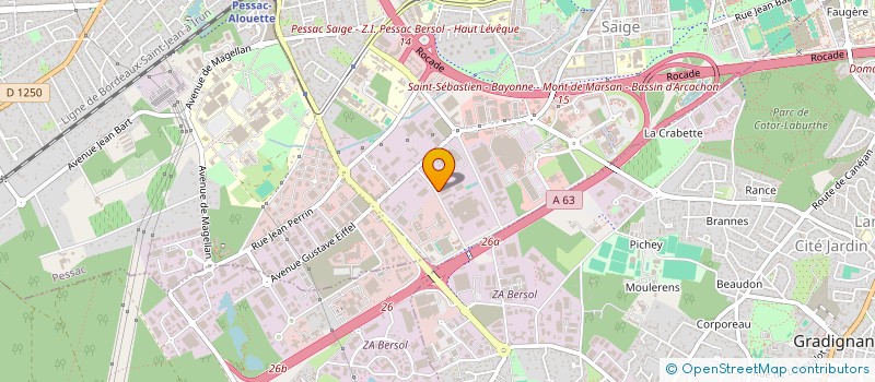 localisation de l'entreprise HILDEGARDE  PESSAC