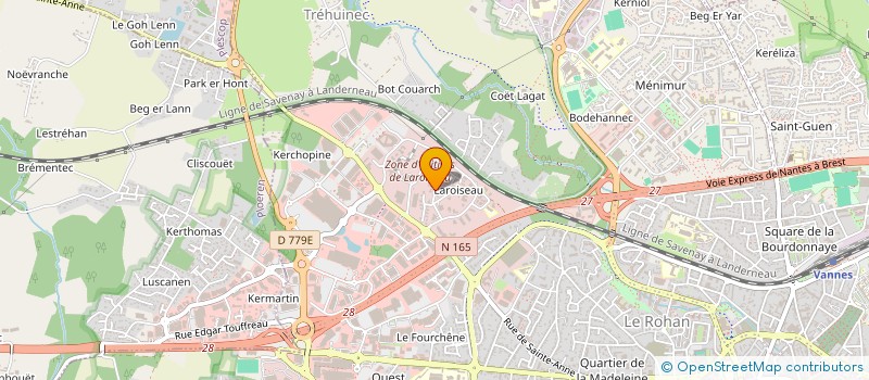 localisation de l'entreprise HILIADE DISTRIBUTION à VANNES