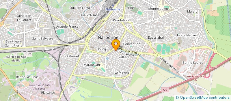 localisation de l'entreprise HILL HOLDING  NARBONNE