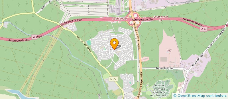 localisation de l'entreprise HILLEBRANDS  SAINT-AVOLD