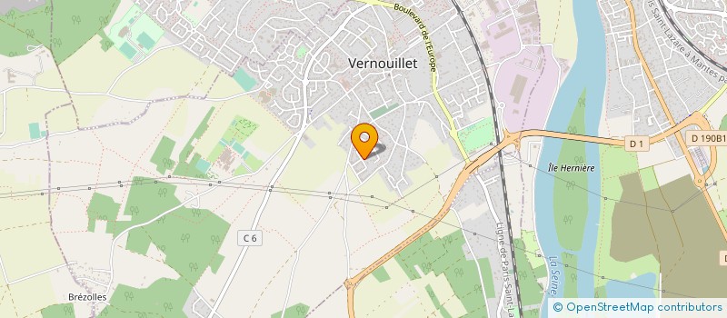 localisation de l'entreprise HILLSOFT-DATA à VERNOUILLET