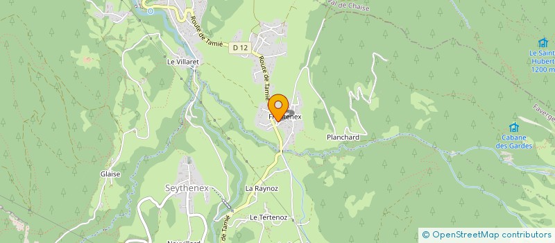 localisation de l'entreprise HILLTECHNICS à FAVERGES-SEYTHENEX