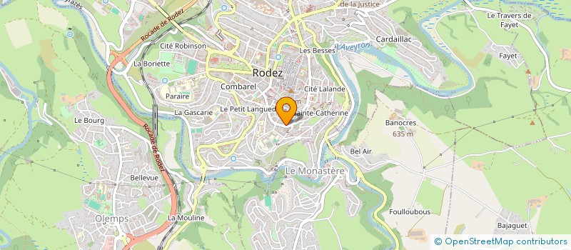 localisation de l'entreprise HILTON 12  RODEZ