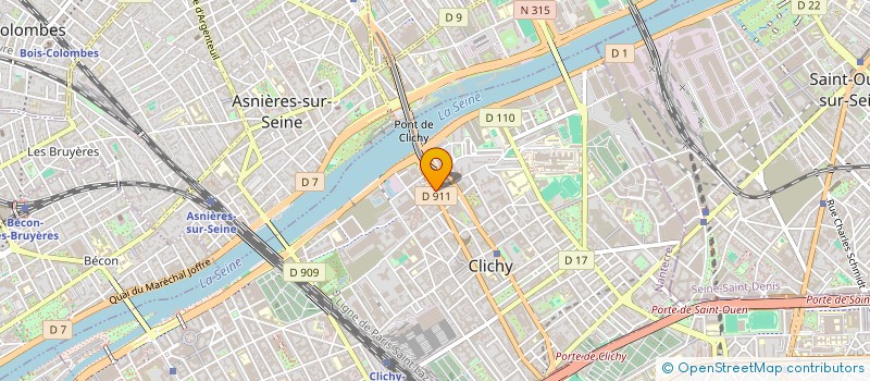 localisation de l'entreprise HILTON ALCOOLS à CLICHY