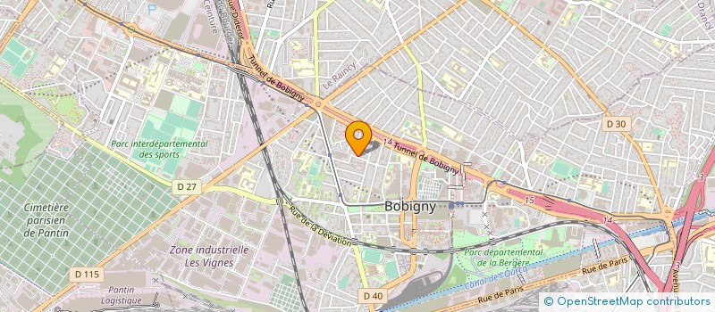 localisation de l'entreprise HIM.CORP BRODERIES à BOBIGNY