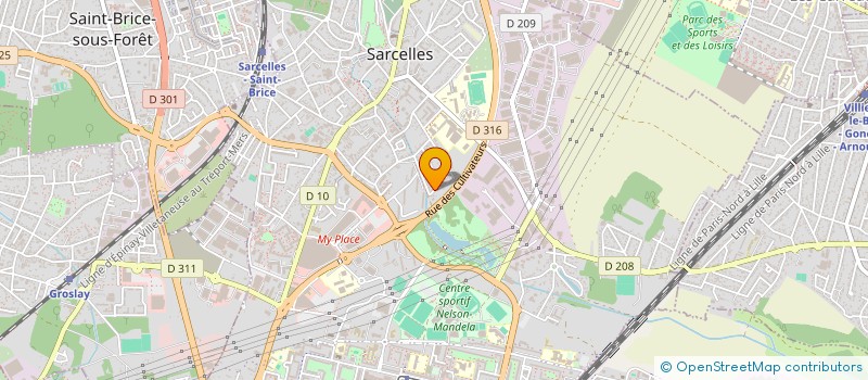 localisation de l'entreprise HIM TAEKWONDO SARCELLES  SARCELLES