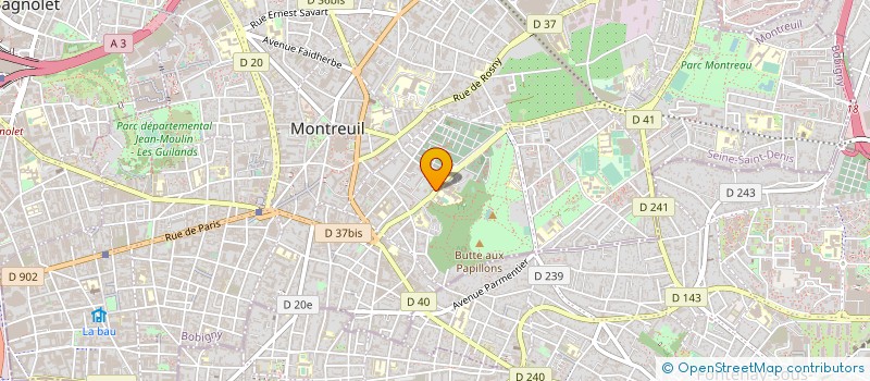 localisation de l'entreprise HIMA-TRANS à MONTREUIL