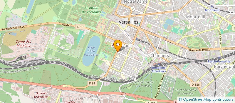 localisation de l'entreprise HIMALYA FINANCE à VERSAILLES