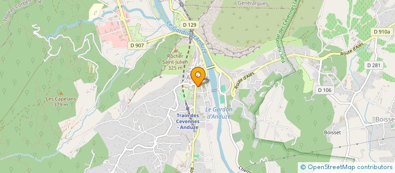 localisation de l'entreprise HIMEROS à ANDUZE