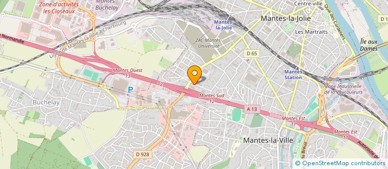 localisation de l'entreprise HIMS ETUDE  MANTES-LA-VILLE