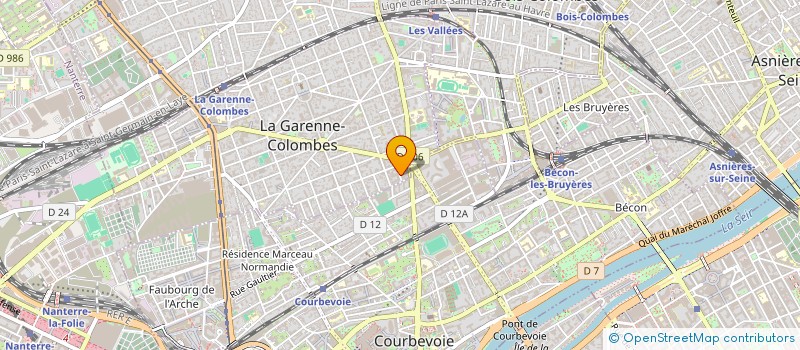localisation de l'entreprise HINA DE LAUBRIERE à LA GARENNE-COLOMBES