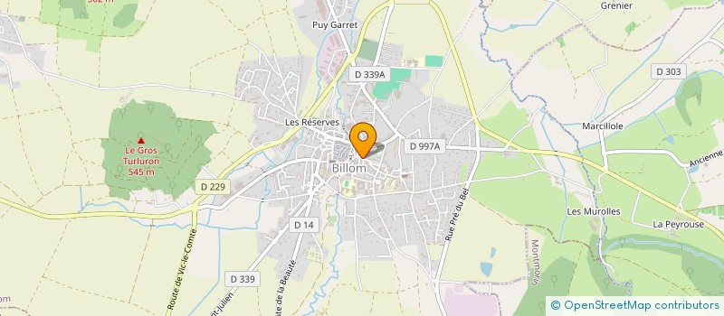 localisation de l'entreprise HINAHE  BILLOM