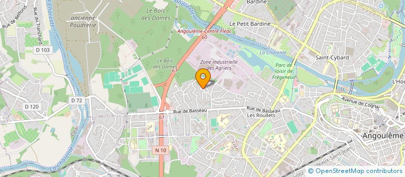 localisation de l'entreprise HINAJI  ANGOULEME