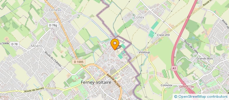 localisation de l'entreprise HINALYAH  FERNEY-VOLTAIRE