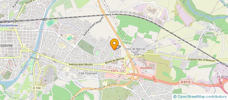 localisation de l'entreprise HINATEA à CARCASSONNE