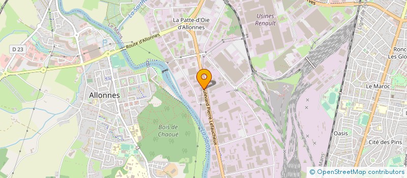 localisation de l'entreprise HINAUT ELEC  LE MANS