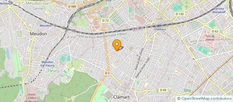 localisation de l'entreprise HINCARE à CLAMART