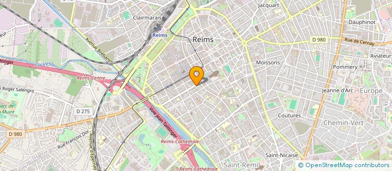 localisation de l'entreprise HINCMAR 1923  REIMS