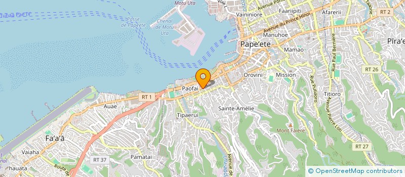 localisation de l'entreprise HINE MARAMA à PAPEETE