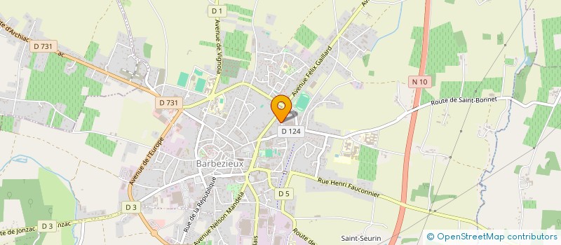 localisation de l'entreprise HINODE  BARBEZIEUX-SAINT-HILAIRE