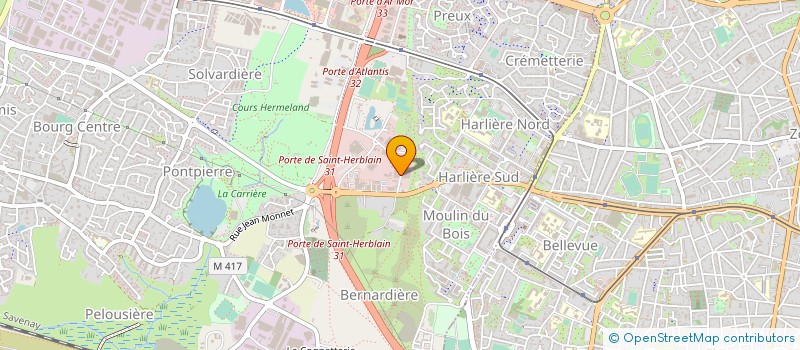 localisation de l'entreprise HINOVEO à SAINT-HERBLAIN