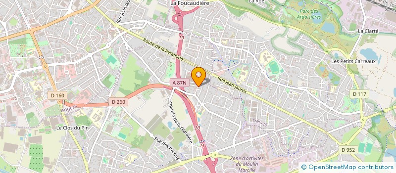 localisation de l'entreprise HINSTONE  LES PONTS-DE-CE