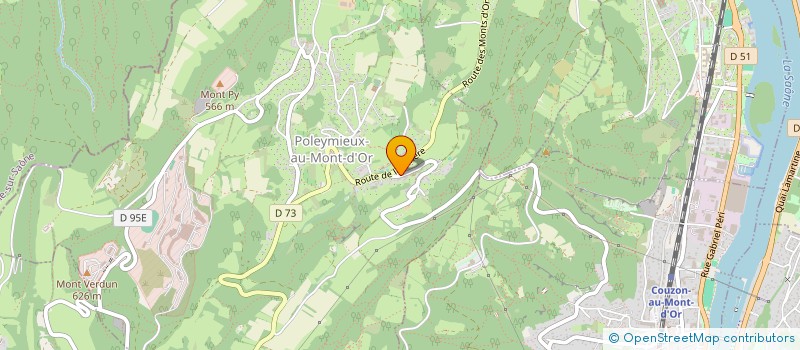 localisation de l'entreprise HINUI  POLEYMIEUX-AU-MONT-D'OR