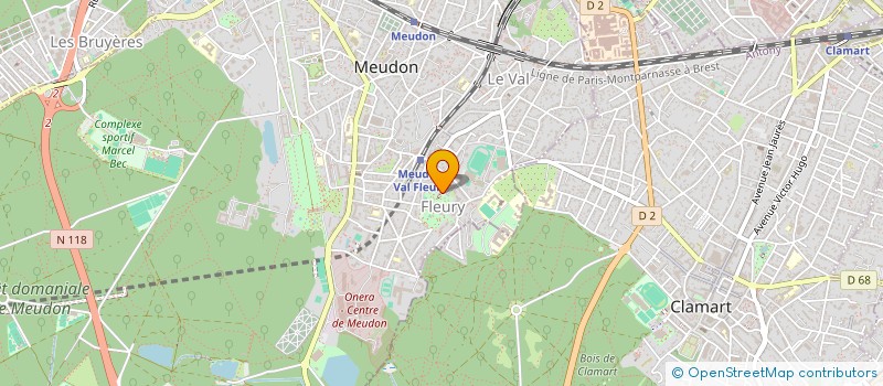 localisation de l'entreprise HINVEST à MEUDON