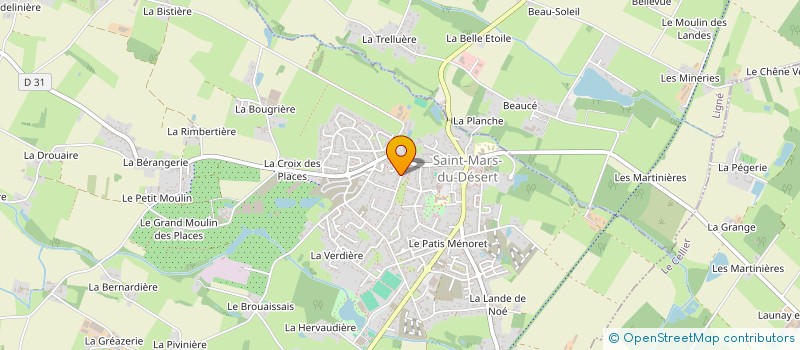 localisation de l'entreprise HINVEX à SAINT-MARS-DU-DESERT