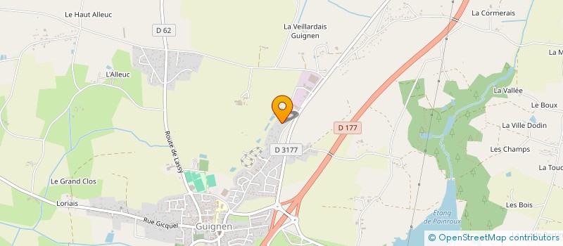 localisation de l'entreprise HIONA  GUIGNEN