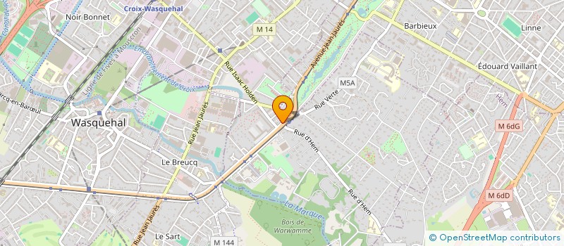 localisation de l'entreprise HIP BUREAUX à CROIX