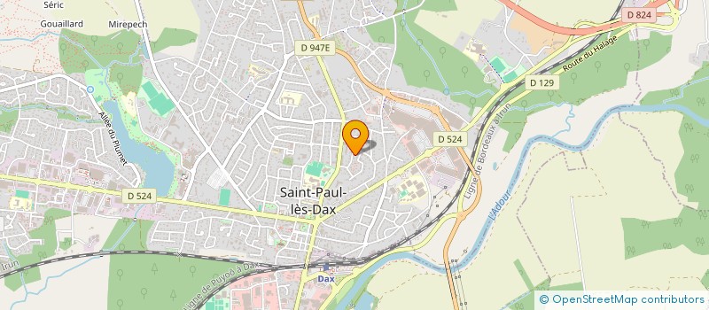 localisation de l'entreprise HIP HOP 101 à SAINT-PAUL-LES-DAX