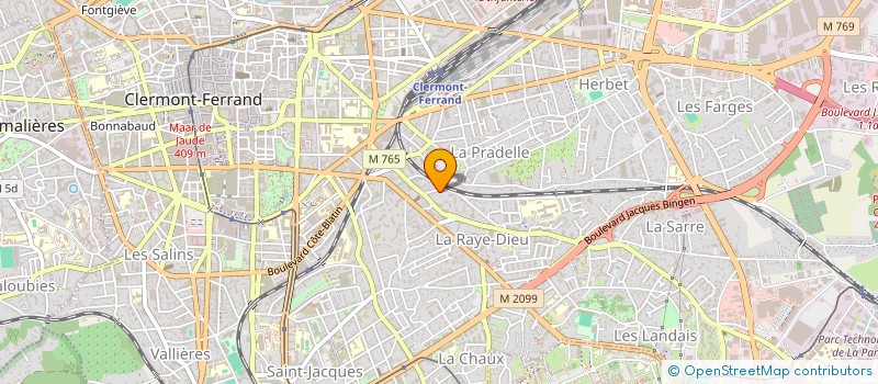 localisation de l'entreprise HIP HOPTIMISTE  CLERMONT-FERRAND