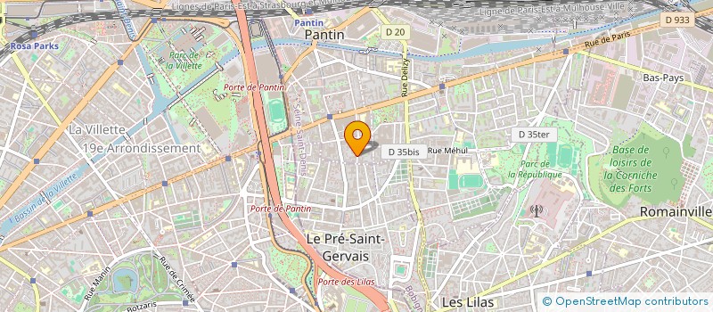 localisation de l'entreprise HIPAR SARL à PANTIN