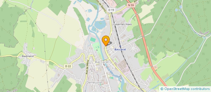 localisation de l'entreprise HIPAUGLEO  BACCARAT