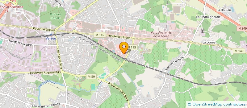 localisation de l'entreprise HIPPEIS à VERTOU