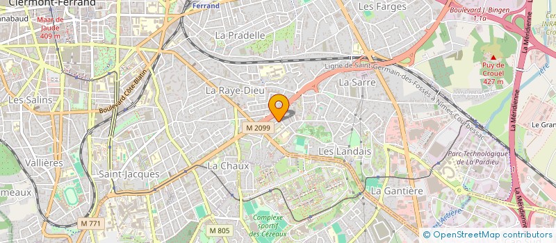 localisation de l'entreprise HIPPIAS  CLERMONT-FERRAND