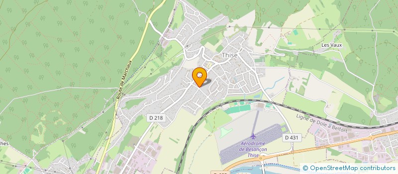 localisation de l'entreprise HIPPIQUE DE THISE  THISE