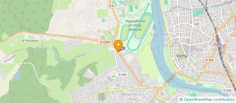localisation de l'entreprise HIPPO à BELLERIVE-SUR-ALLIER