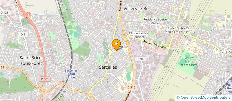 localisation de l'entreprise HIPPO  SARCELLES