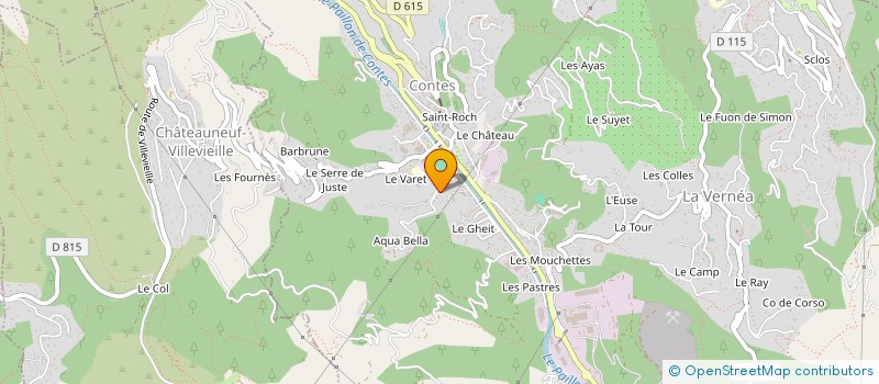 localisation de l'entreprise HIPPO CAMPS à CONTES