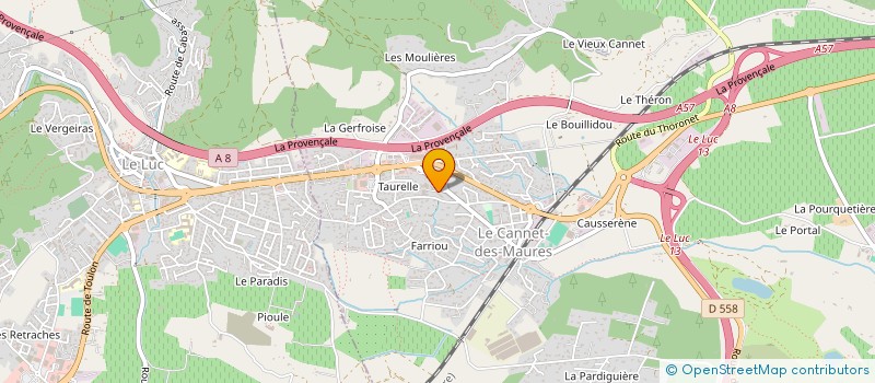 localisation de l'entreprise HIPPO NET PERE & FILS BLANCHISSERIE à LE CANNET-DES-MAURES