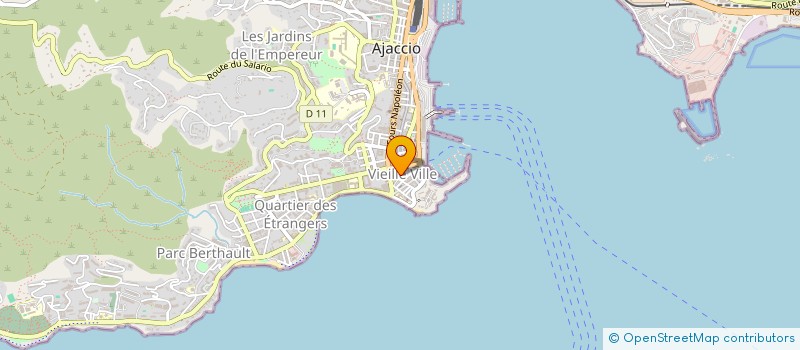 localisation de l'entreprise HIPPO PROD'COMPUTER à AJACCIO