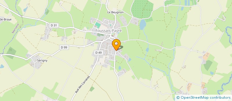 localisation de l'entreprise HIPPO SUD VENDEE  FOUSSAIS-PAYRE