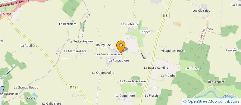 localisation de l'entreprise HIPPOCAMP  ARTANNES-SUR-INDRE